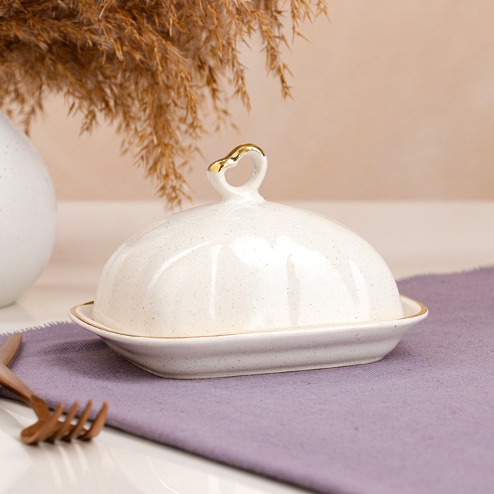 Масленка "Капучино Голд", 15.5 см
Масленка "Капучино Голд", 15.5 см