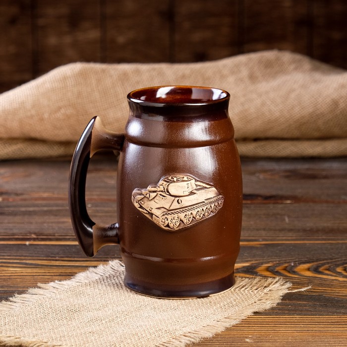 Бокал для пива "Танк", коричневый, 0.6 л, микс
Бокал для пива "Танк", коричневый, 0.6 л, микс