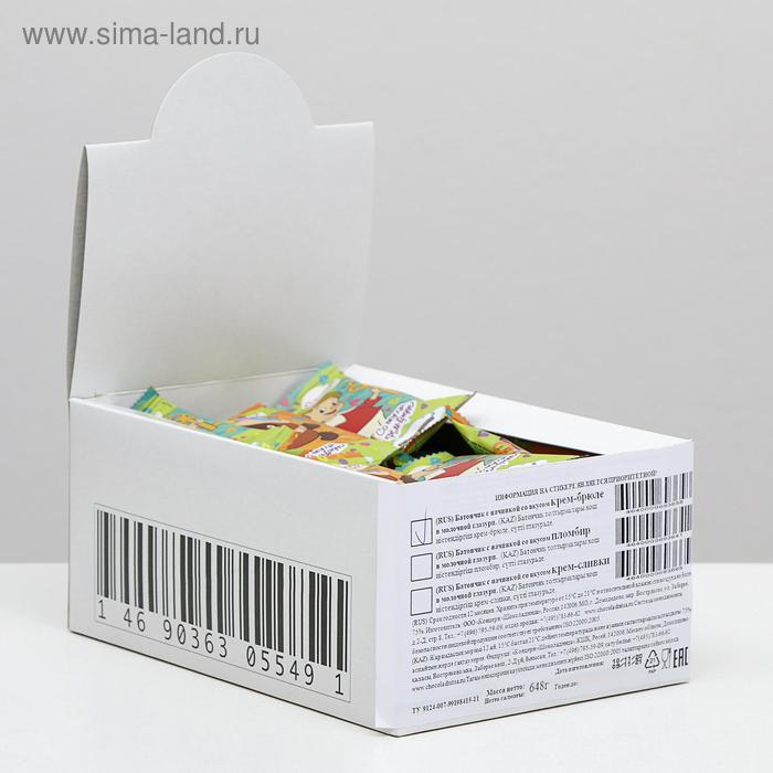 Шоколадный батончик «Союзмультфильм» с начинкой крем-брюле в молочной глазури, 18 г
Шоколадный батончик «Союзмультфильм» с начинкой крем-брюле в молочной глазури, 18 г