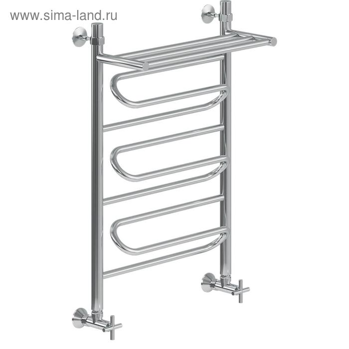 Полотенцесушитель водяной "НИКА" Curve ЛZ ВП, 800 x 600 мм, с полочкой, хром 
Полотенцесушитель водяной "НИКА" Curve ЛZ ВП, 800 x 600 мм, с полочкой, хром
