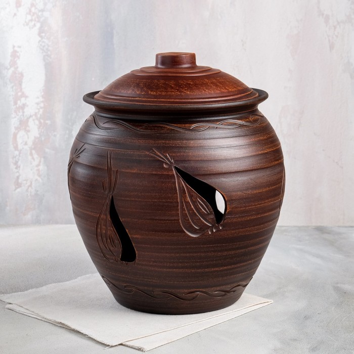 Банка для хранения и сушки "Запасайка", гончарная, красная глина, 7 л, микс
Банка для хранения и сушки "Запасайка", гончарная, красная глина, 7 л, микс