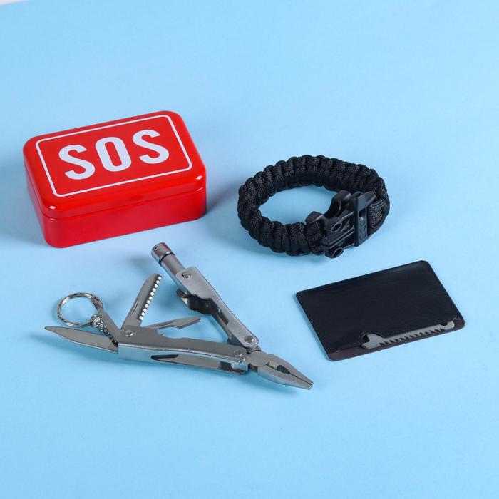 Набор для выживания 4в1 (мультитул, паркорд, карта выживания)
Набор для выживания 4в1 (мультитул, паркорд, карта выживания)