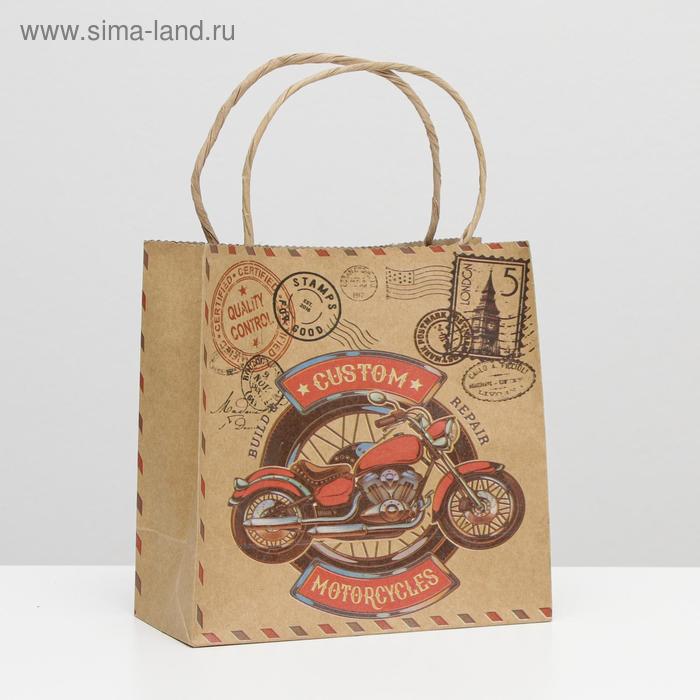 Пакет подарочный крафт "Мотопробег", 16 x 16 x 7,6 см 
Пакет подарочный крафт "Мотопробег", 16 x 16 x 7,6 см