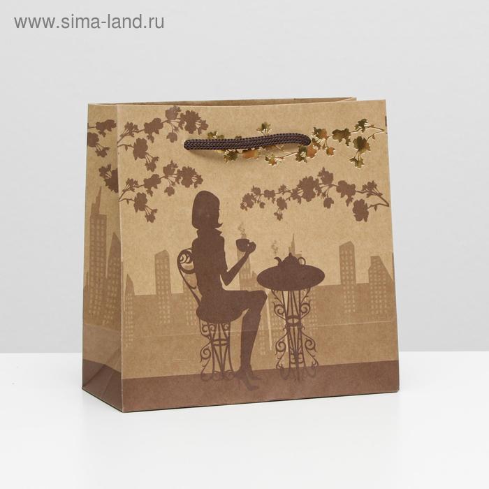 Пакет подарочный крафт "Романтический вечер" 16 x 16 x 7,6 см
Пакет подарочный крафт "Романтический вечер" 16 x 16 x 7,6 см