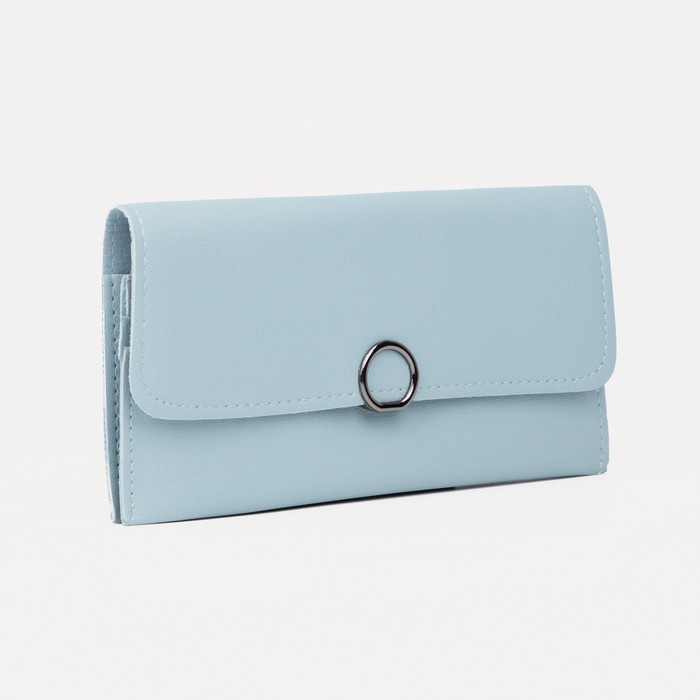 Кошелёк на кнопке, цвет голубой
Кошелёк на кнопке, цвет голубой