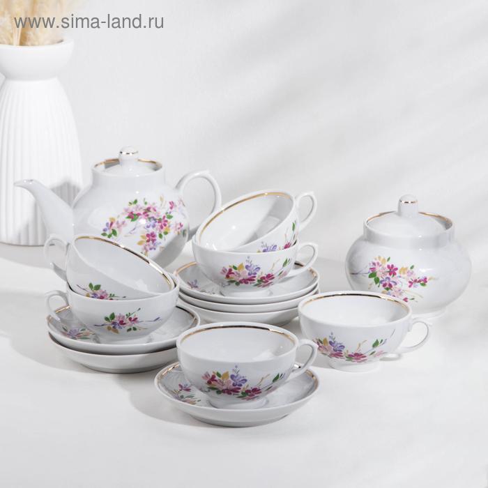 Сервиз чайный «Багульник», 14 предметов, отводка золотом
Сервиз чайный «Багульник», 14 предметов, отводка золотом