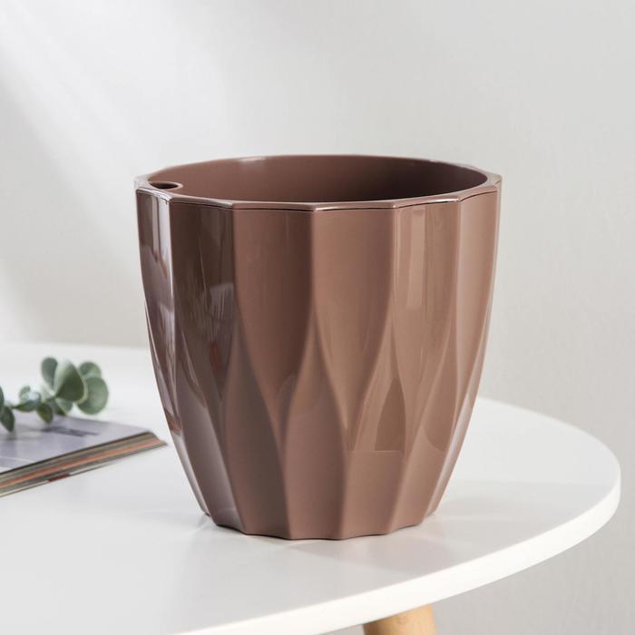 Кашпо со вставкой «Флюте», 3 л, цвет мокко, вставка МИКС
Кашпо со вставкой «Флюте», 3 л, цвет мокко, вставка МИКС