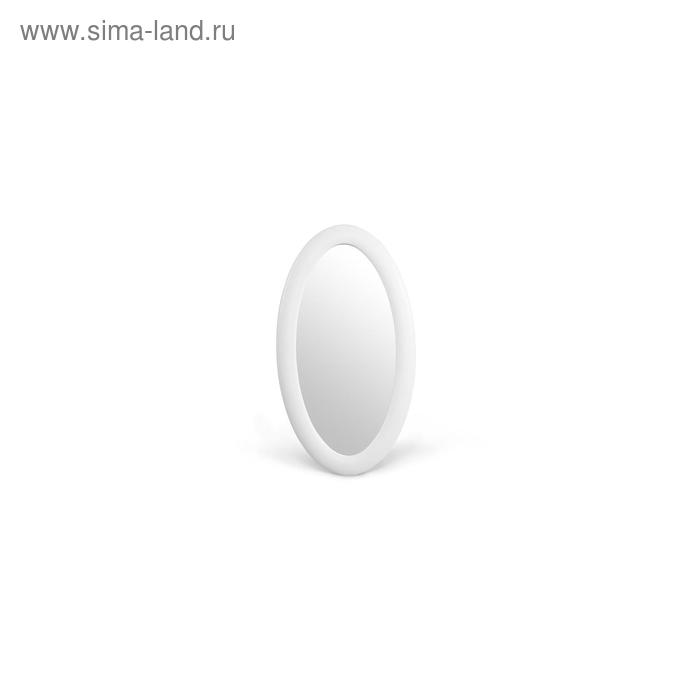 фото Зеркало «люнетта», 750 × 1360 мм, гладкое, экокожа, цвет белый архитектория