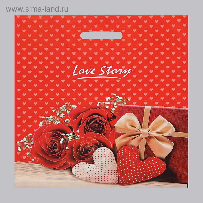 Пакет "Лав Стори", полиэтиленовый с вырубной ручкой, 38х47 см, 60 мкм 
Пакет "Лав Стори", полиэтиленовый с вырубной ручкой, 38х47 см, 60 мкм