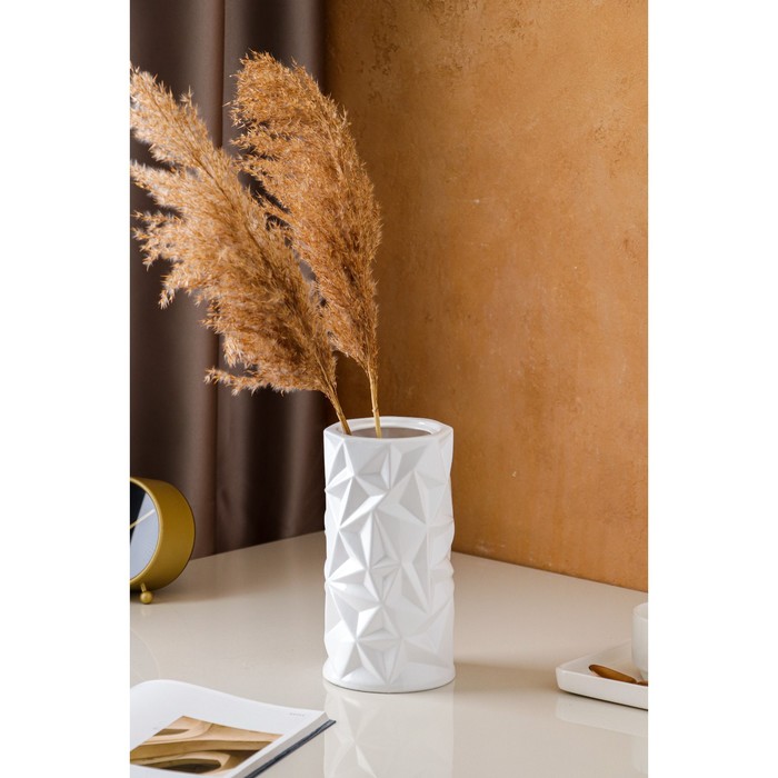 Ваза керамическая "Сафи", настольная, белая, 22 см
Ваза керамическая "Сафи", настольная, белая, 22 см