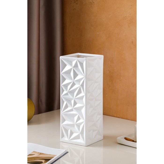 Ваза керамическая "Неаполь", настольная, белая, 33 см
Ваза керамическая "Неаполь", настольная, белая, 33 см