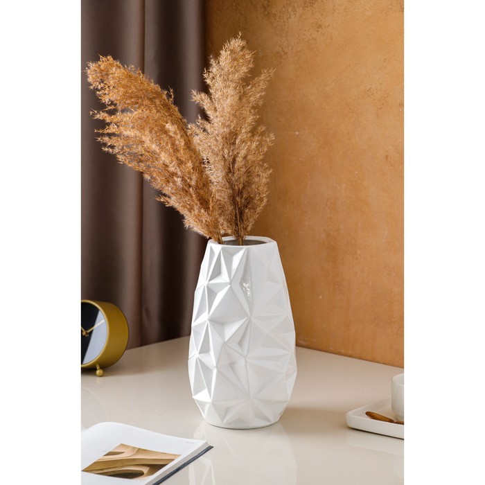 Ваза керамическая "Фиери", настольная, белая, 26 см
Ваза керамическая "Фиери", настольная, белая, 26 см