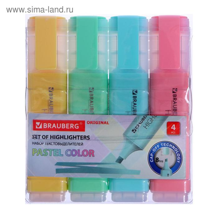 Набор маркеров текстовыделителей 4 цвета, линия 5.0 мм, BRAUBERG "ORIGINAL PASTEL", микс 151697
Набор маркеров текстовыделителей 4 цвета, линия 5.0 мм, BRAUBERG "ORIGINAL PASTEL", микс 151697