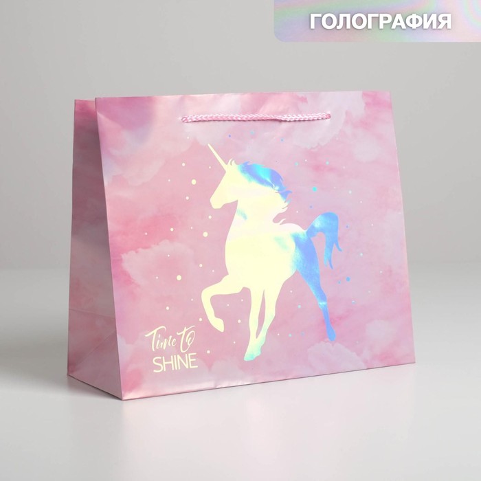 Пакет подарочный голографический Unicorn, 27 × 23 × 11,5 см
Пакет подарочный голографический Unicorn, 27 × 23 × 11,5 см