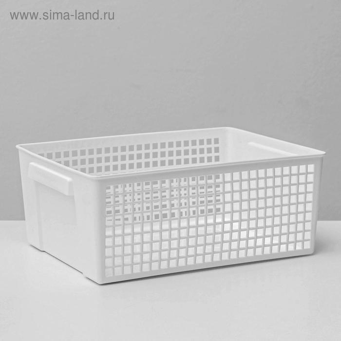 Корзина для хранения YAMADA, 21,5×28,7×11,5 см, цвет белый
Корзина для хранения YAMADA, 21,5×28,7×11,5 см, цвет белый