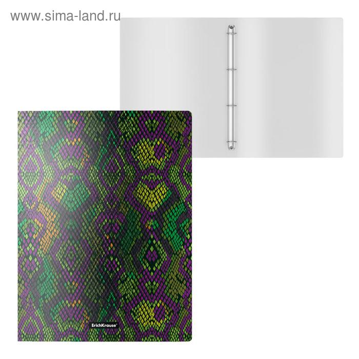 Папка на 4 кольцах А4, ErichKrause Tropical Python, 24 мм, 550 мкм, с рисунком
Папка на 4 кольцах А4, ErichKrause Tropical Python, 24 мм, 550 мкм, с рисунком