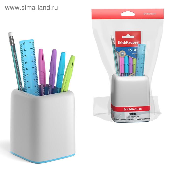 Набор настольный ErichKrause Forte Pastel, 6 предметов, белый с голубой вставкой
Набор настольный ErichKrause Forte Pastel, 6 предметов, белый с голубой вставкой