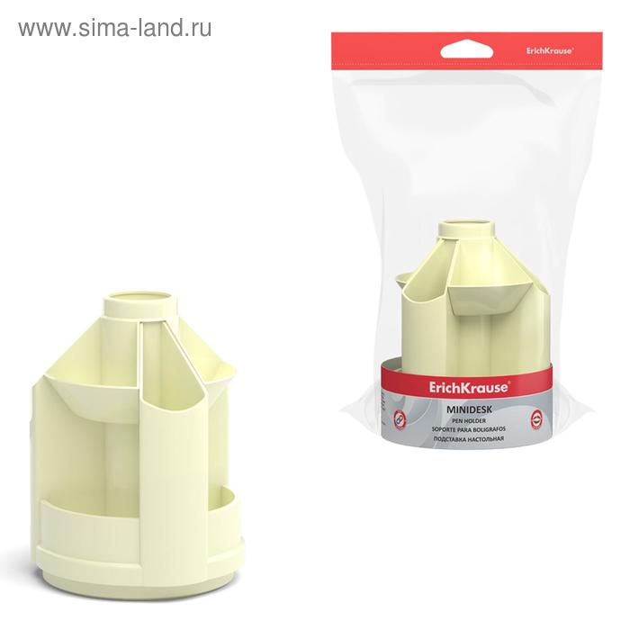 Подставка-органайзер ErichKrause Mini Desk Pastel, без наполнения, вращающаяся, жёлтая
Подставка-органайзер ErichKrause Mini Desk Pastel, без наполнения, вращающаяся, жёлтая