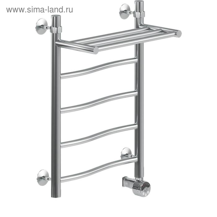 Полотенцесушитель электрический "НИКА" Wave ЛВ ВП, 600 x 500 мм, с полочкой, хром 
Полотенцесушитель электрический "НИКА" Wave ЛВ ВП, 600 x 500 мм, с полочкой, хром