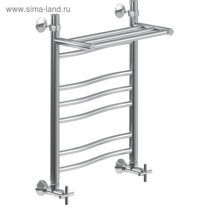 Полотенцесушитель водяной "НИКА" Wave ЛВ (г2) ВП, 600 x 500 мм, с полочкой, хром
Полотенцесушитель водяной "НИКА" Wave ЛВ (г2) ВП, 600 x 500 мм, с полочкой, хром