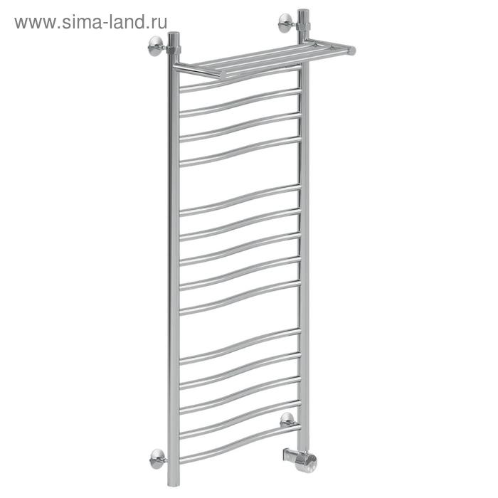 Полотенцесушитель электрический "НИКА" Wave ЛВ (г2) ВП, 1200 x 500 мм, с полочкой, хром 
Полотенцесушитель электрический "НИКА" Wave ЛВ (г2) ВП, 1200 x 500 мм, с полочкой, хром