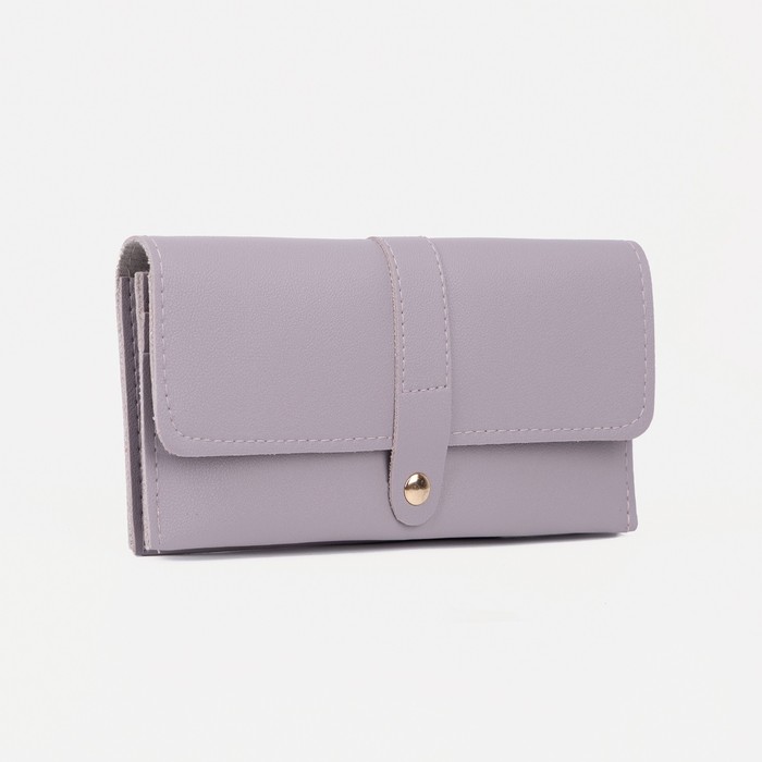 Кошелёк на кнопке, цвет серо-розовый
Кошелёк на кнопке, цвет серо-розовый