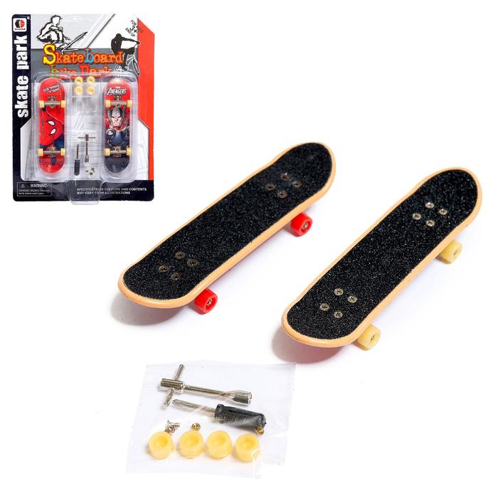 Набор «Скейтеры», 2 фингерборда, МИКС 
Набор «Скейтеры», 2 фингерборда, МИКС