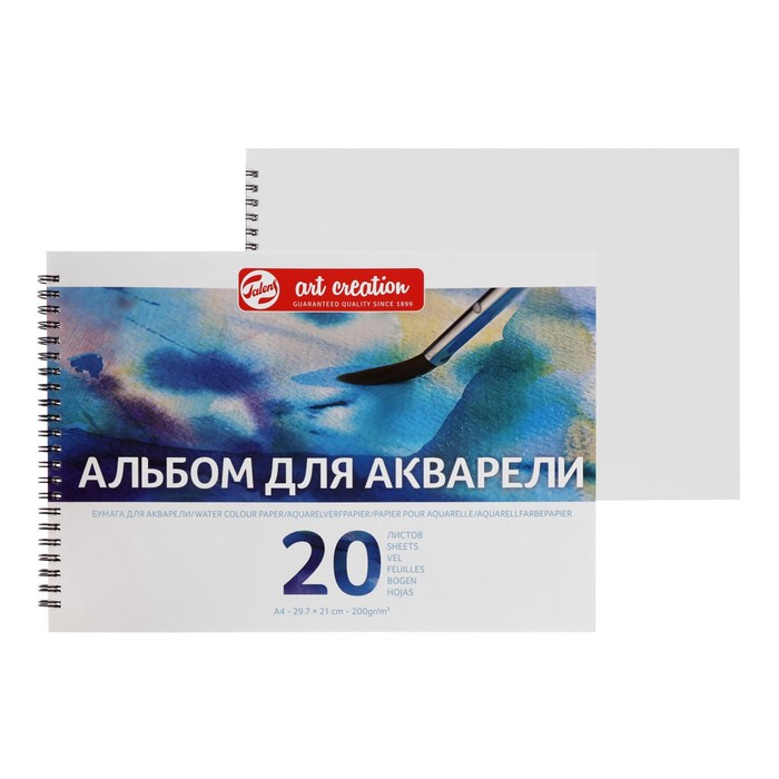 Альбом для Акварели 210 х 297, А4, Royal Talens Art Creation, 20 листов, 200 г/м2, на гребне Fin 
Альбом для Акварели 210 х 297, А4, Royal Talens Art Creation, 20 листов, 200 г/м2, на гребне Fin