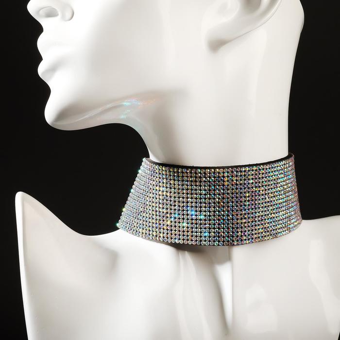 Чокер "Грация искр" широкий, цвет радужный, L=31 см
Чокер "Грация искр" широкий, цвет радужный, L=31 см