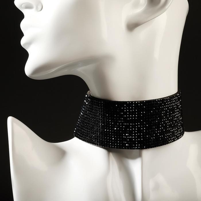 Чокер "Грация искры" широкий, цвет чёрный, L=31 см
Чокер "Грация искры" широкий, цвет чёрный, L=31 см