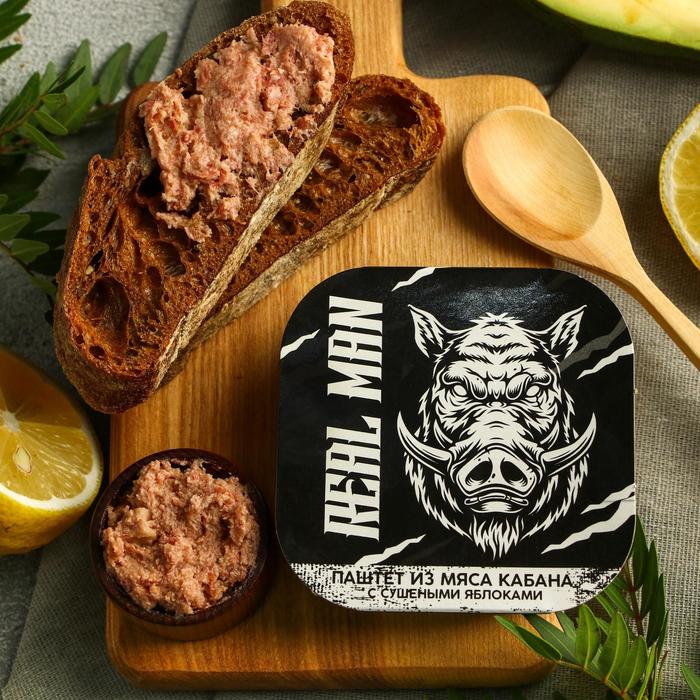 Паштет из мяса кабана Real man, 100 г.
Паштет из мяса кабана Real man, 100 г.