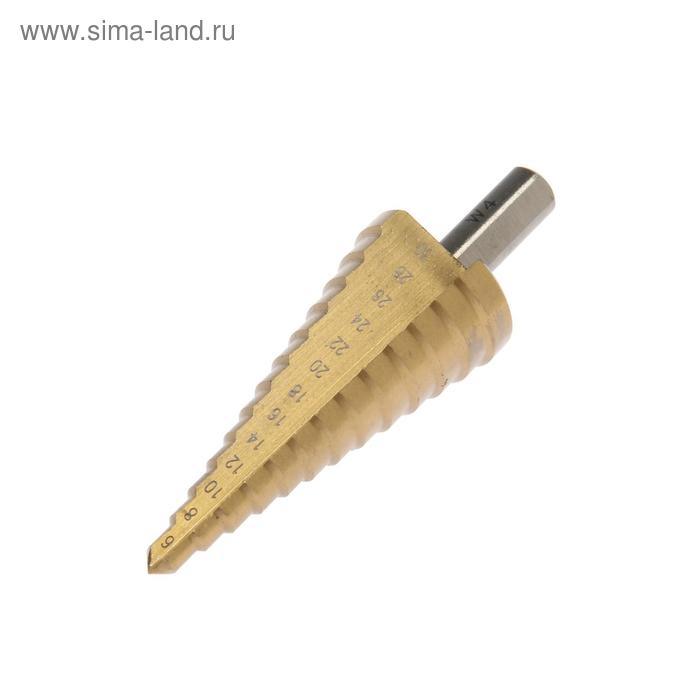 Сверло ступенчатое кобальтовое STRONG СТМ-52206030, W4, 6-30 мм