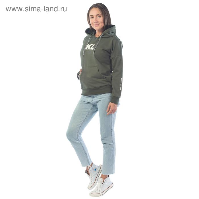 фото Худи женское klery bands, размер 46, цвет хаки