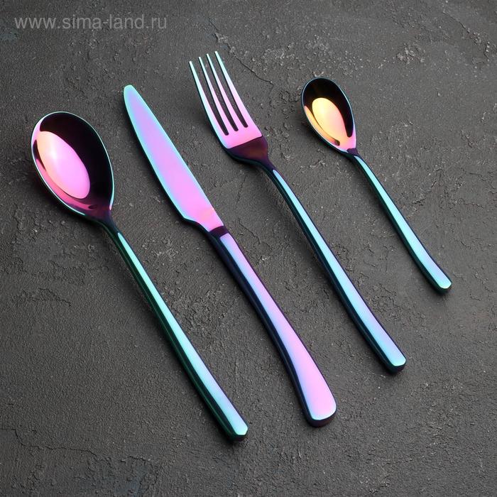 Набор столовых приборов, Magistro «Джентри», 4 предмета, цвет неоновый
Набор столовых приборов, Magistro «Джентри», 4 предмета, цвет неоновый