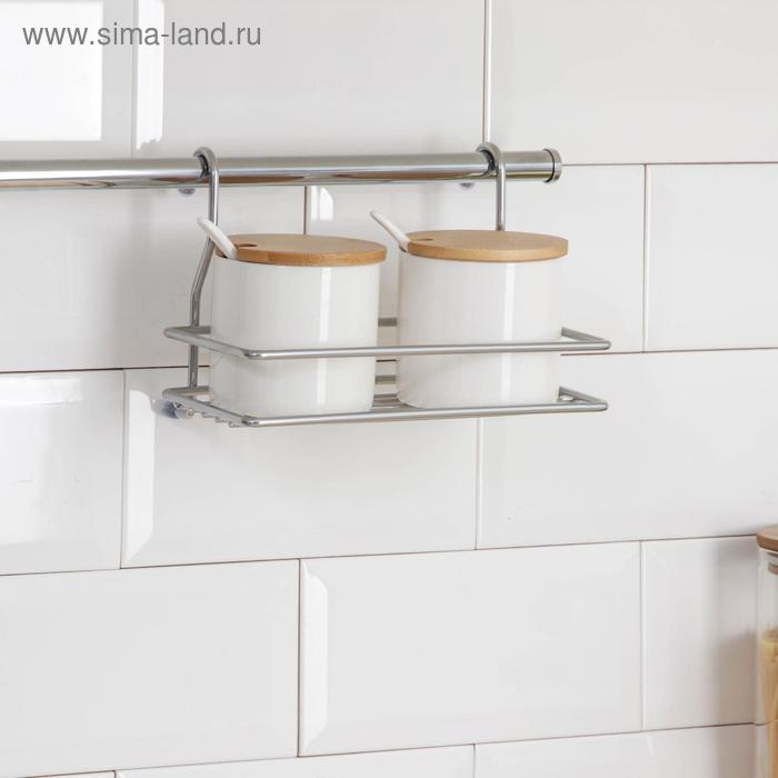 Полка для рейлинга прямая, 1 ярус, 20×10×14 см, d=16 мм, цвет хром 
Полка для рейлинга прямая, 1 ярус, 20×10×14 см, d=16 мм, цвет хром