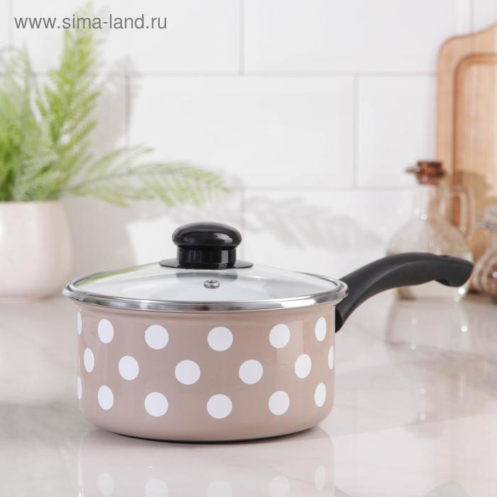 Ковш «Горошек», 1,5 л, стеклянная крышка, бежевый
Ковш «Горошек», 1,5 л, стеклянная крышка, бежевый