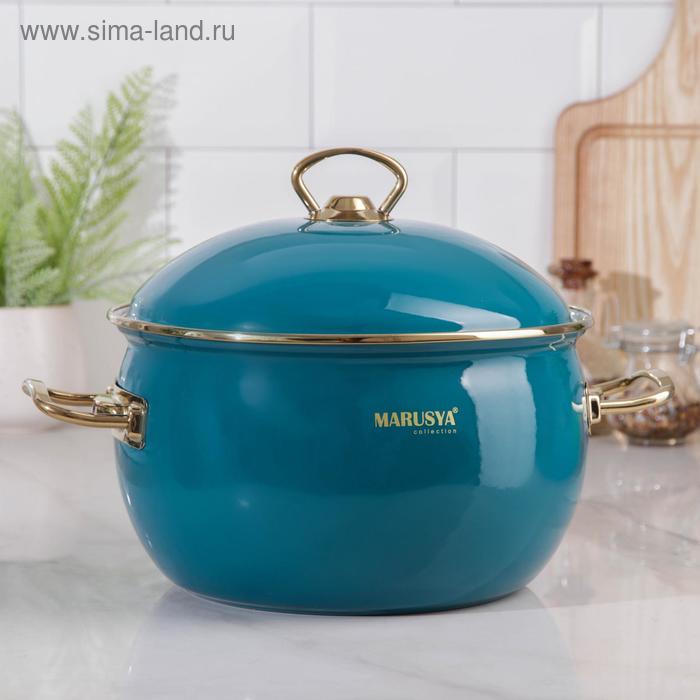 Кастрюля сферическая PREMIUM, 5 л, d=22 см, цвет бирюзовый 
Кастрюля сферическая PREMIUM, 5 л, d=22 см, цвет бирюзовый