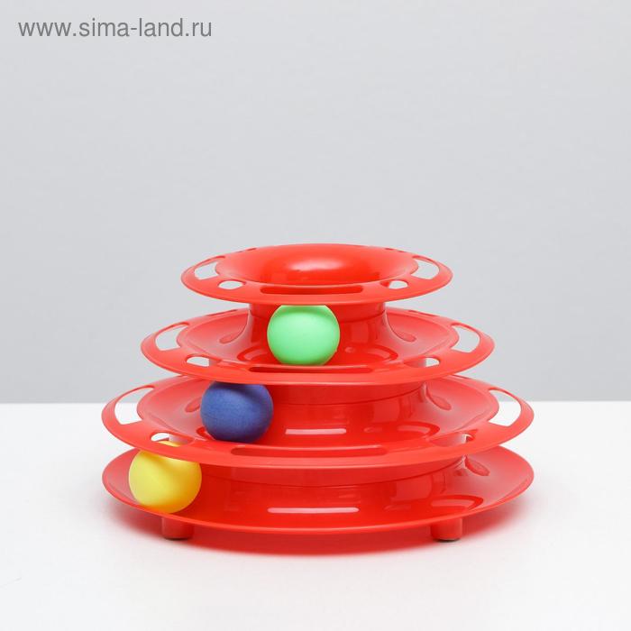 Игровой комплекс "Пирамида" для кошек с 3 шариками,15 x 24 x 13,2 см, красный
Игровой комплекс "Пирамида" для кошек с 3 шариками,15 x 24 x 13,2 см, красный