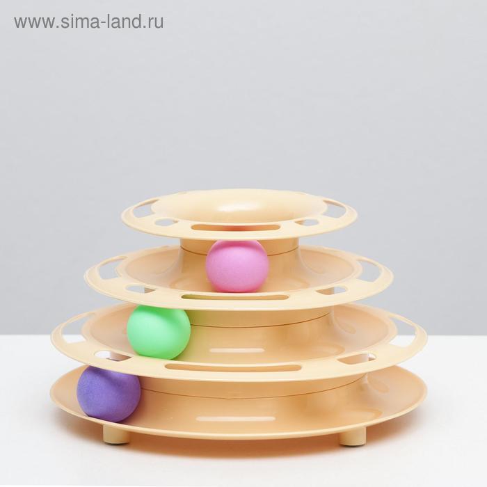 Игровой комплекс "Пирамида" для кошек с 3 шариками,15 x 24 x 13,2 см, бежевый
Игровой комплекс "Пирамида" для кошек с 3 шариками,15 x 24 x 13,2 см, бежевый