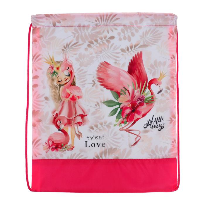 Мешок для обуви, 420 х 340 мм, СДС-3, «Принцесса и фламинго»
Мешок для обуви, 420 х 340 мм, СДС-3, «Принцесса и фламинго»