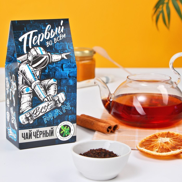 Чай чёрный «Первый во всём», с чабрецом, 50 г
Чай чёрный «Первый во всём», с чабрецом, 50 г