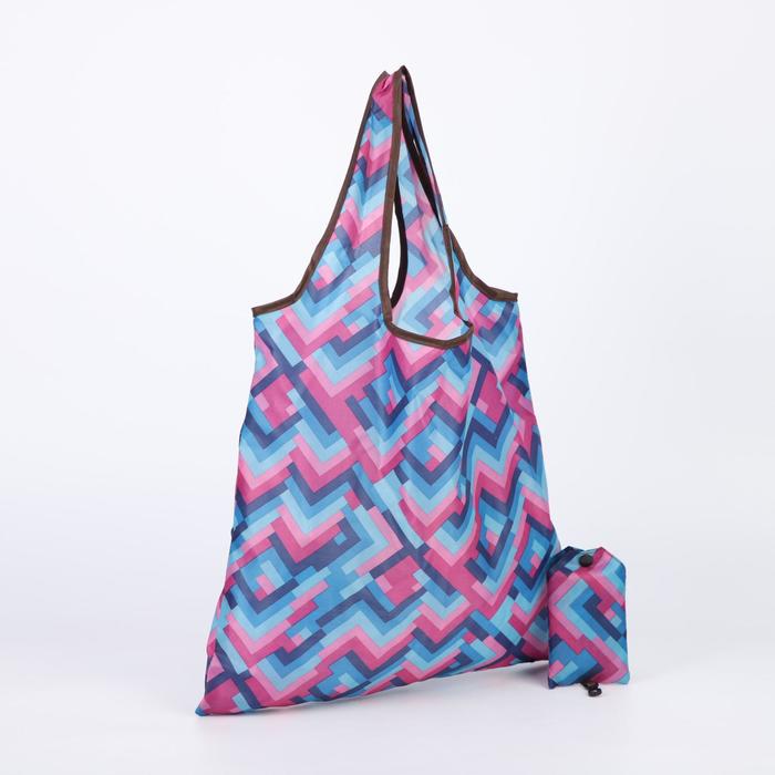 Сумка складная без молнии, с карабином, цвет синий/розовый
Сумка складная без молнии, с карабином, цвет синий/розовый