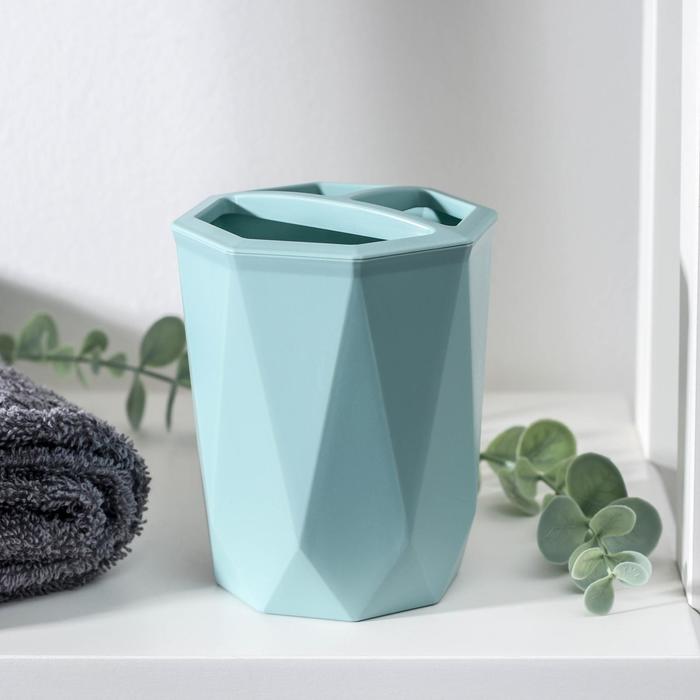 Подставка для зубных щёток «Призма», 9,5×9,5×11,5 см, цвет морской волны
Подставка для зубных щёток «Призма», 9,5×9,5×11,5 см, цвет морской волны