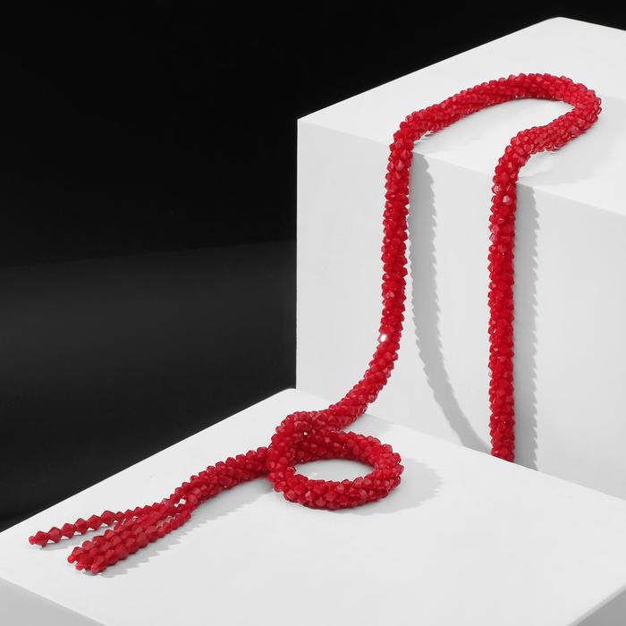 Бусы "Переплетение" кисточки, цвет бордовый, 80см
Бусы "Переплетение" кисточки, цвет бордовый, 80см