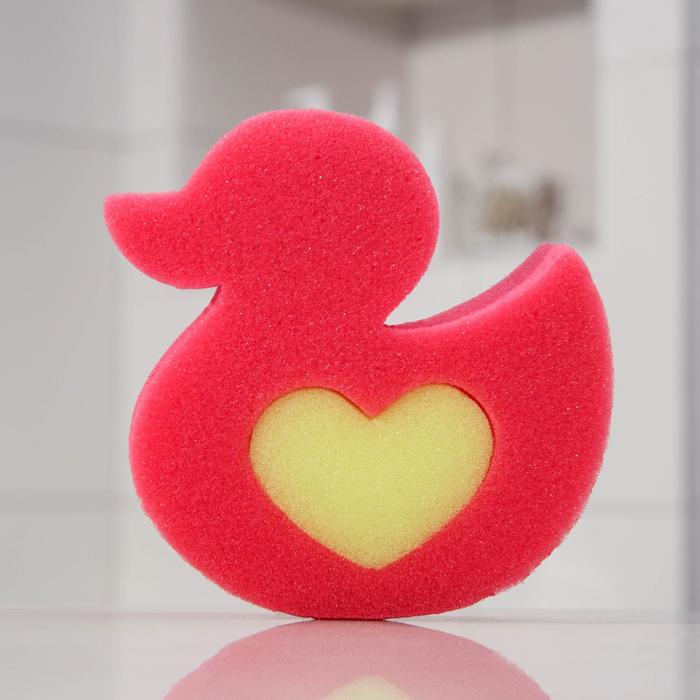 Губка детская фигурная «Уточка», цвет МИКС 
Губка детская фигурная «Уточка», цвет МИКС