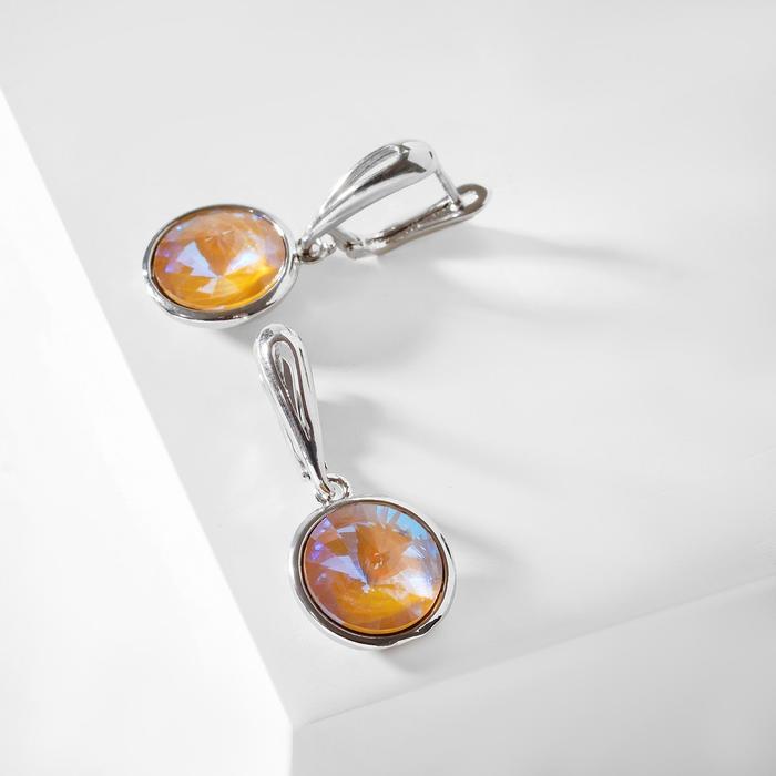 Серьги со стразами "Иллюзион"диск в обрамлении,цвет радужный в серебре
Серьги со стразами "Иллюзион"диск в обрамлении,цвет радужный в серебре