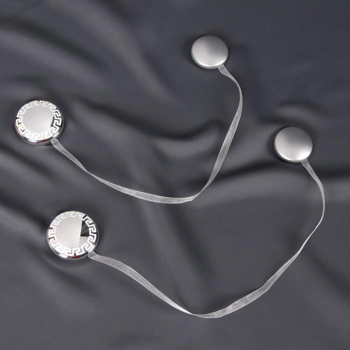 Подхват для штор «Круг Афины», d = 5 см, цвет серебряный
Подхват для штор «Круг Афины», d = 5 см, цвет серебряный