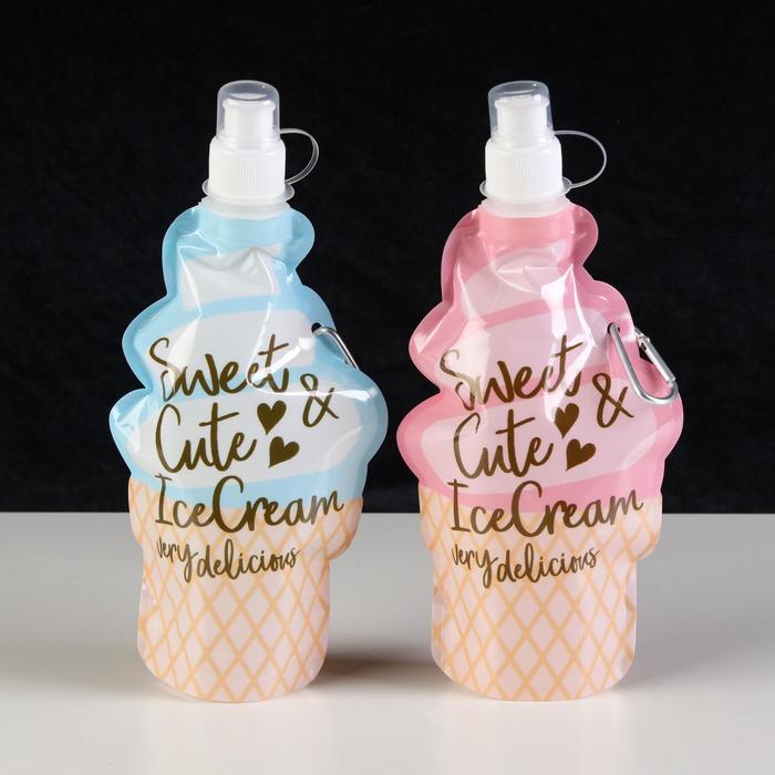 Фляжка мягкая складная для воды "Мороженое", 350 мл, 26 х 13.5 см, микс
Фляжка мягкая складная для воды "Мороженое", 350 мл, 26 х 13.5 см, микс
