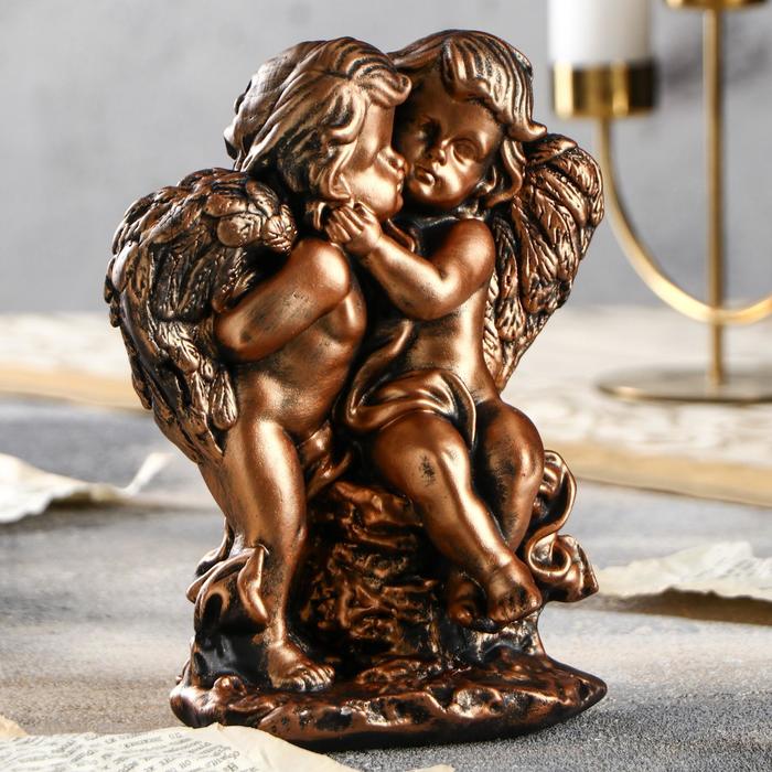 Статуэтка "Ангелы пара на камне", бронзовый, 20 см
Статуэтка "Ангелы пара на камне", бронзовый, 20 см