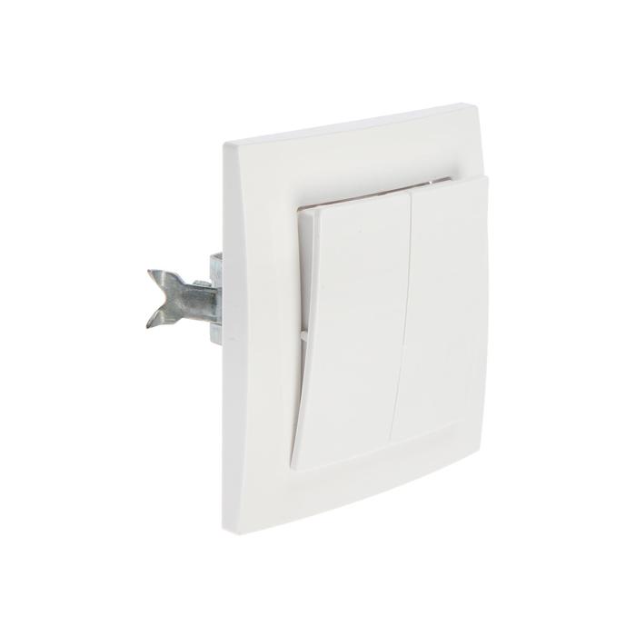 Выключатель "Элект" VS 56-232-Б, 2 клавиши, скрытый, белый
Выключатель "Элект" VS 56-232-Б, 2 клавиши, скрытый, белый